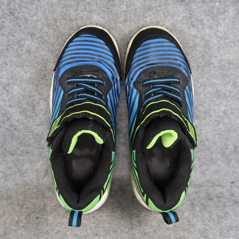 Athletic Works Shoes Kids 2 Sneakers Casual Easy On Blue Green Boys Play School